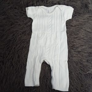 White Cable Knit Jumper